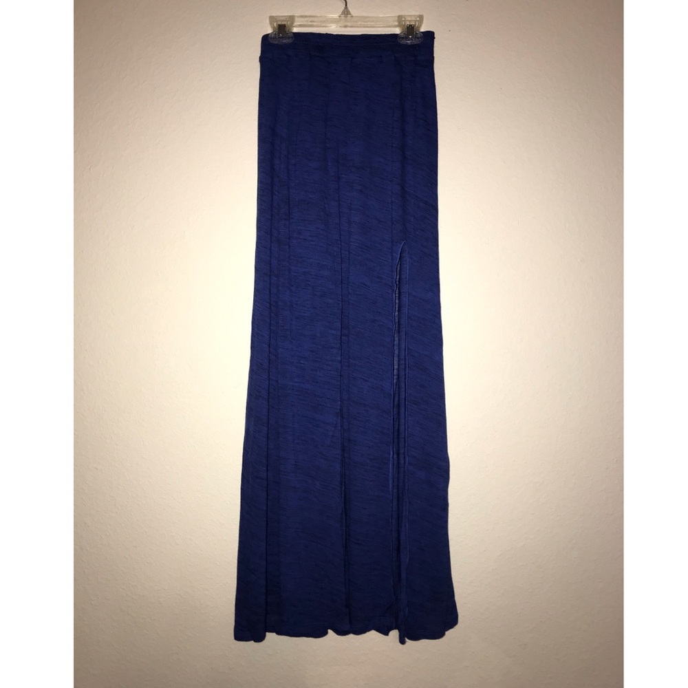 NWOT American Eagle Sapphire Blue Slit Maxi Skirt